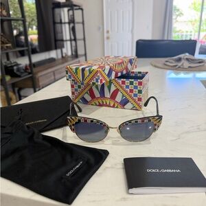 Dolce & Gabbana Women's Multicolor Cat-Eye Sunglasses